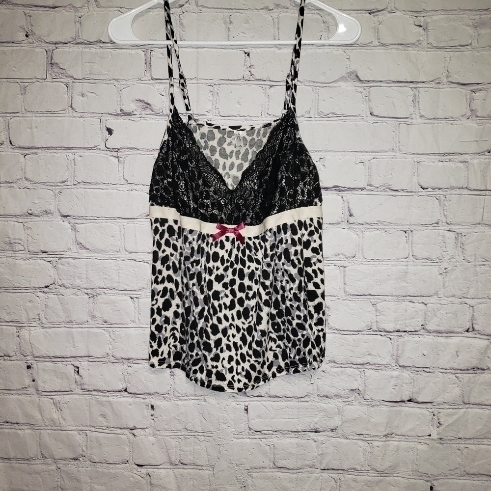 ❤️GEORGE Leopard Spaghetti Strap Pajama Top